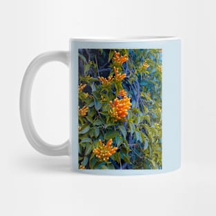 Orange flowers Mug